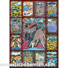 African Animals Jigsaw Puzzle 1000 Piece Bright Colorful Puzzle Wild Anima& Zimbabwe Wall Art  B00SS06HC4